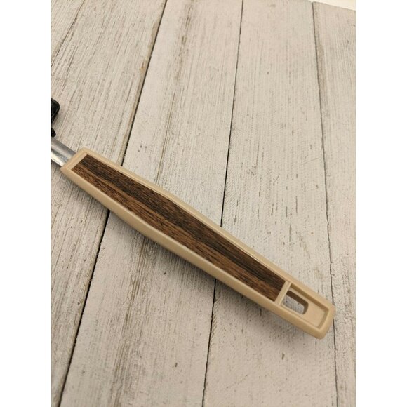 Icing Frosting #2 Brown Spatula Wood Grain Tan Nylon Handle 12 1/2" - Picture 2 of 7